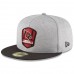 Men's Arizona Cardinals New Era Heather Gray/Black 2018 NFL Sideline Road Official 59FIFTY Fitted Hat 3058414